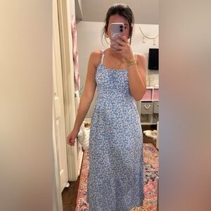 Hollister Blue Floral Midi Dress